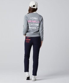 PW CIRCULUS 【WOMEN】【洗える】ベアスタンドモチーフ ラグランスリーブ クルーネック ニット