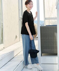Tiaclasse シャーリングカットソートップス