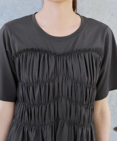 Tiaclasse シャーリングカットソートップス