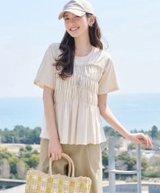Tiaclasse シャーリングカットソートップス
