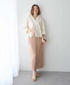 YECCA VECCA シャイニーツイルナロースカート