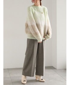 Te chichi ツイードワイドパンツ（セットアップ可）