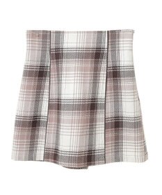 earth music&ecology コットンツイルチェックミニスカート