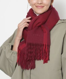 MOONBAT FURLA(フルラ）ウール100％ オンブレー カラーブロック ストール