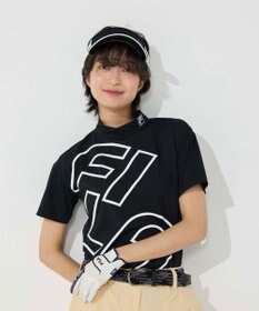 FILA GOLF／marie claire 【FILA GOLF】 シンプルロゴ半袖モックネックシャツ