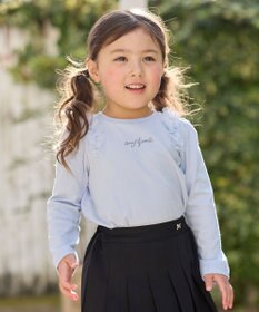 ANY KIDS チュールフリル 長袖Tシャツ