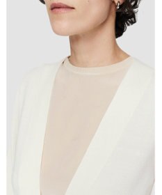 JOSEPH ウールシルクバイカラー　ロングカーディガン