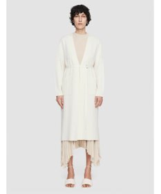 JOSEPH ウールシルクバイカラー　ロングカーディガン