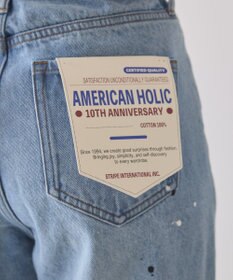 AMERICAN HOLIC ルーズストレートペイントデニム