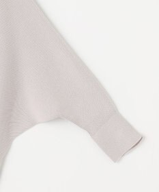 自由区 【WEB限定・洗える】コットンストレッチホールガーメントドルマン ニット