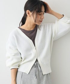 CRAFT STANDARD BOUTIQUE ワッフルニットジップカーディガン