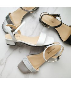 Pointer 日本製 本革スクエアトゥサンダル