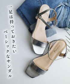 Pointer 日本製 本革スクエアトゥサンダル