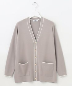 J.PRESS LADIES 【洗える】 レーヨンストレッチフルニードル カーディガン