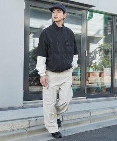 WEGO 【ウエストゴム/MLサイズ展開】ナイロンイージーカーゴパンツ