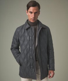 GOTAIRIKU 【仕事で着用可】ブライトシャンブレー キルティング ドレスダウン