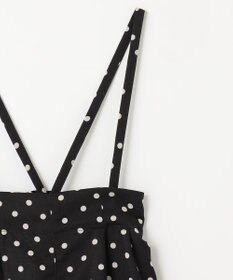 ANY KIDS 麻ライク ドット柄 ガウチョ