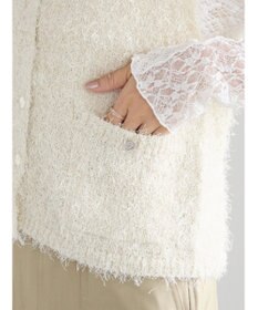 Te chichi 金釦ポケットシャギーニットベスト