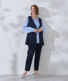 YECCA VECCA ストレッチピンタックパンツ