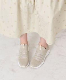 Bridget Birkin 【Bridget Birkin】ビジューニットヒールアップスニーカー