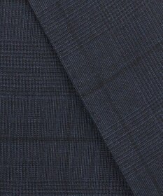 GOTAIRIKU シワになりにくい【御幸毛織/みゆきけおり】DRYSPINNER 平織スーツ_ネイビー格子