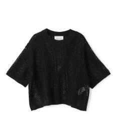 BEIGE， ATACAM / パターンメッシュ ハーフニット