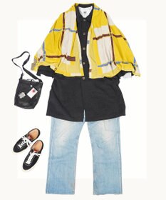 nitorito 【UNISEX】tanbo チェック柄 ストール