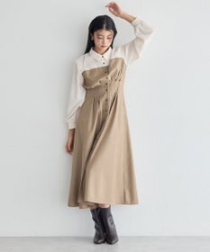 YECCA VECCA ベアドッキングワンピース