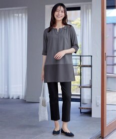 Tiaclasse L 【新色追加】バイカラーチュニック