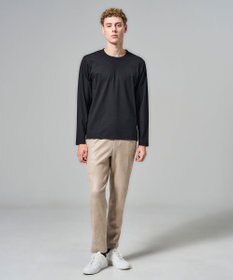 JOSEPH HOMME レザーライクジャージー　ドロスト付きテーパードパンツ / PEGG CONVERTIBLE ベージュ系