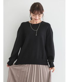 AMERICAN HOLIC バイパチ袖ボリュームニットプルオーバー　