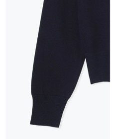 Te chichi 金釦ポケット付きクルーカーディガン