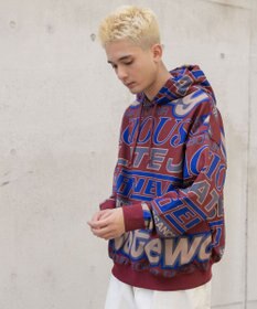 WEGO 総柄BIGプルパーカー