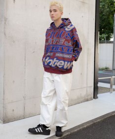 WEGO 総柄BIGプルパーカー