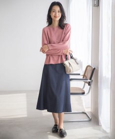 J.PRESS LADIES 【洗える・吸水速乾】MERCERIZED CORD LINEN ニット