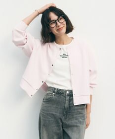 UNFILO 【野呂佳代さん着用/新色追加】BEAUTY FORM JERSEY スナップカーディガン