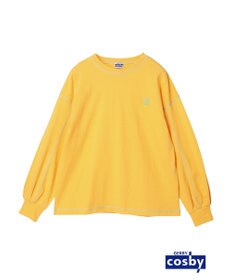 earth music&ecology Ｃｏｓｂｙ×ｅａｒｔｈ　配色ステッチロングＴシャツ