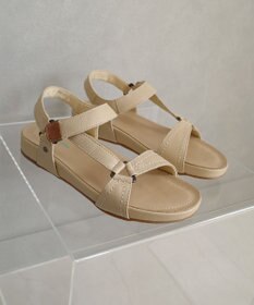 Pointer 天然皮革 本革ストラップサンダル