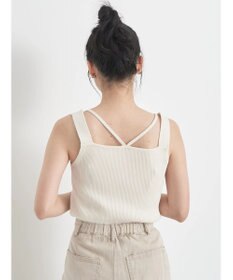 earth music&ecology レイヤードニットタンクトップ