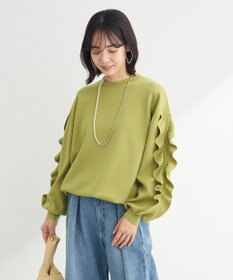 Green Parks ・ｓｗｉｎｇ　ｂｙ　フリルスリーブプルオーバー
