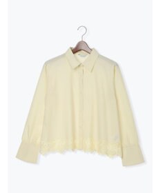 Te chichi スカラップレースヘムクロップトシャツ