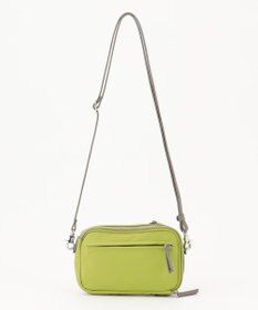 Y'SACCS ナイロン×リサイクルレザー　コンビマルチポシェット