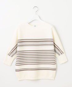 J.PRESS LADIES 【WEB限定カラーあり・洗える】LINKS DOLMAN ホールガーメント ランダムボーダー ニット