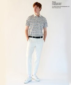 23区GOLF 【PEANUTS】【MEN】スヌーピーコラボ 総柄ポロシャツ