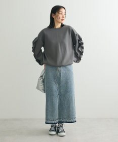 Green Parks ・ｓｗｉｎｇ　ｂｙ　フリルスリーブプルオーバー