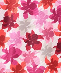 23区GOLF 【WOMEN】【UVカット】草花柄プリントポロシャツ