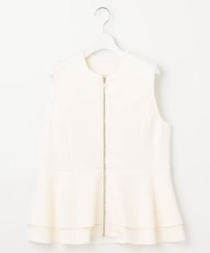 Feroux 【洗える】ペプラム ダンボールジレ