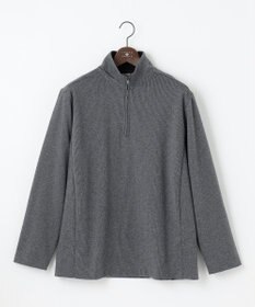 JOSEPH ABBOUD 【キングサイズ・保温性/軽量り/ジャパンファブリック】ストライプジャカードジップ  プルオーバー