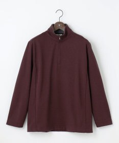 JOSEPH ABBOUD 【キングサイズ・保温性/軽量り/ジャパンファブリック】ストライプジャカードジップ  プルオーバー