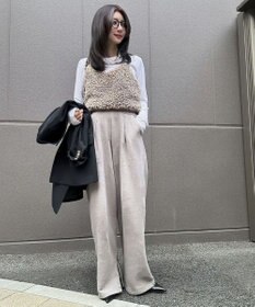 Green Parks タック入り裏起毛スウェットパンツ